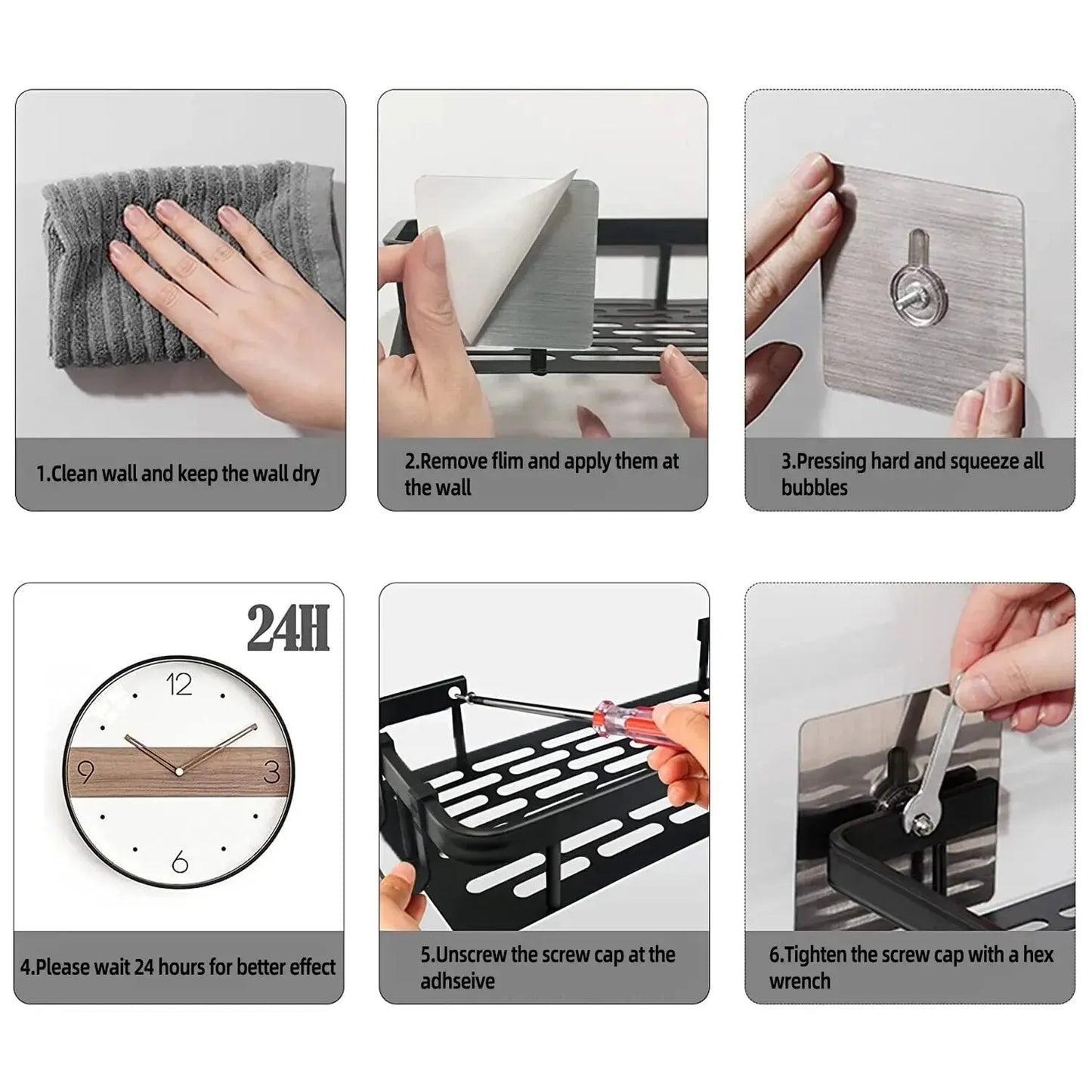 מדף תלייה לחדר המקלחת