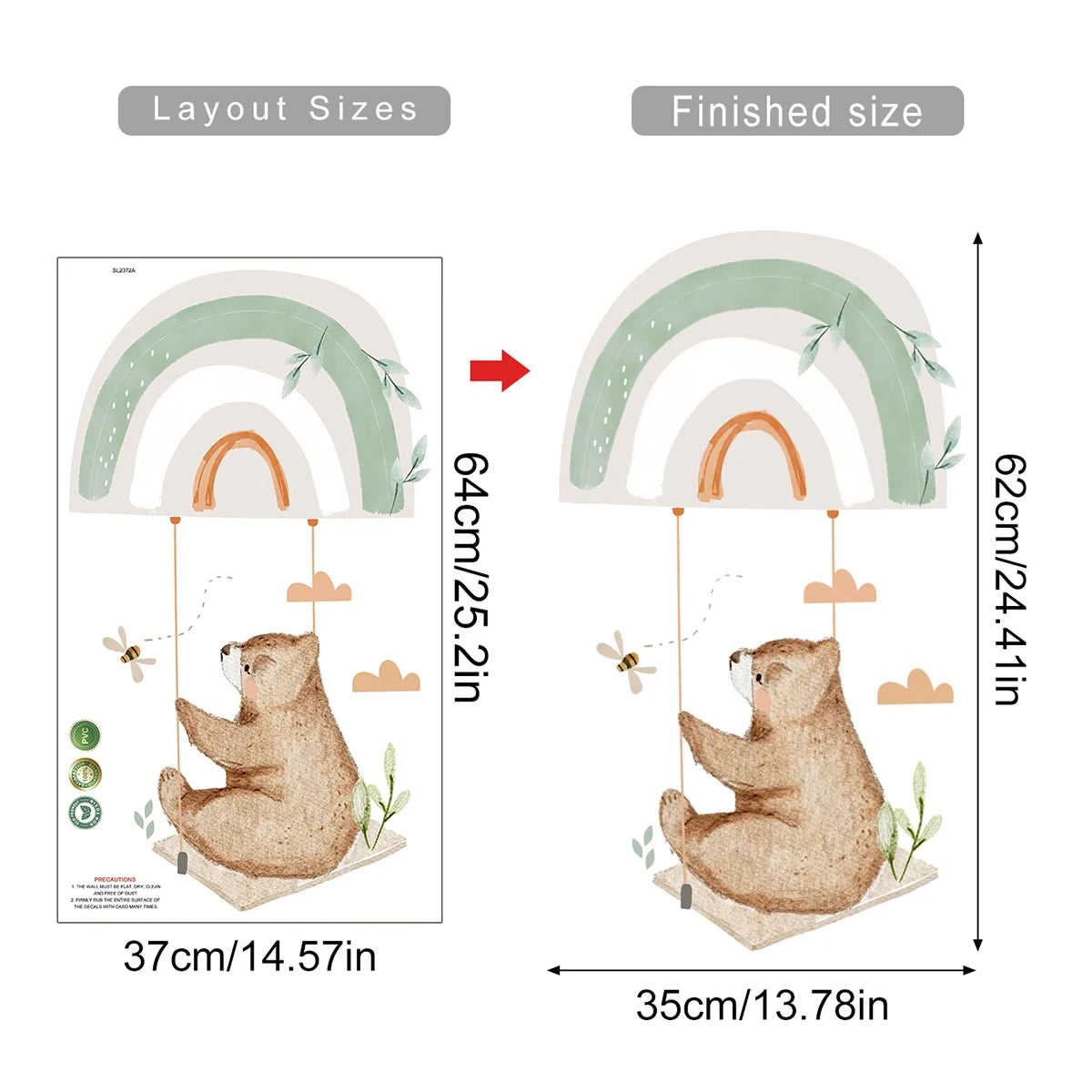 מדבקות קיר לחדרי ילדים