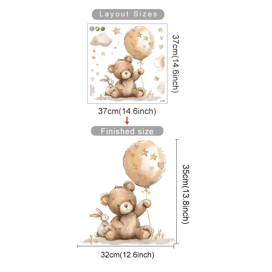 מדבקות קיר לחדרי ילדים