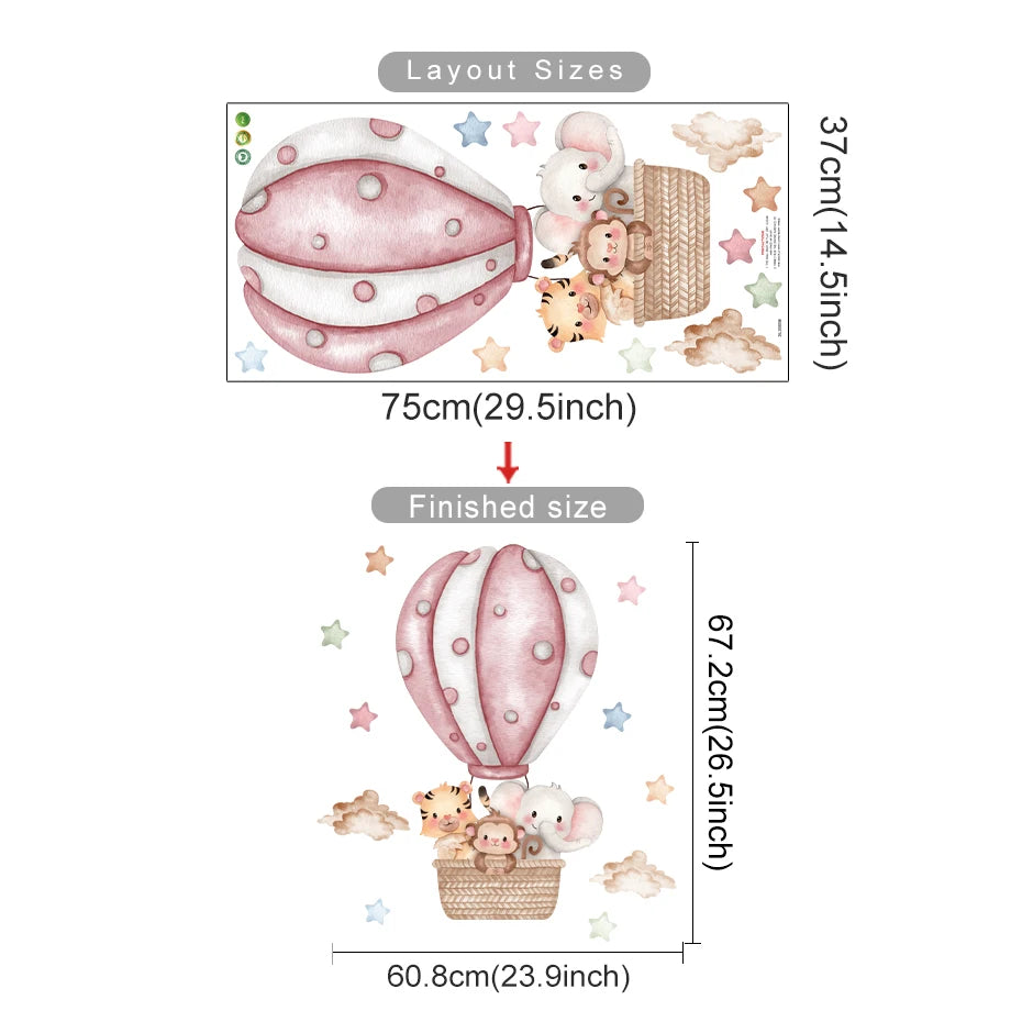 מדבקות קיר לחדרי ילדים