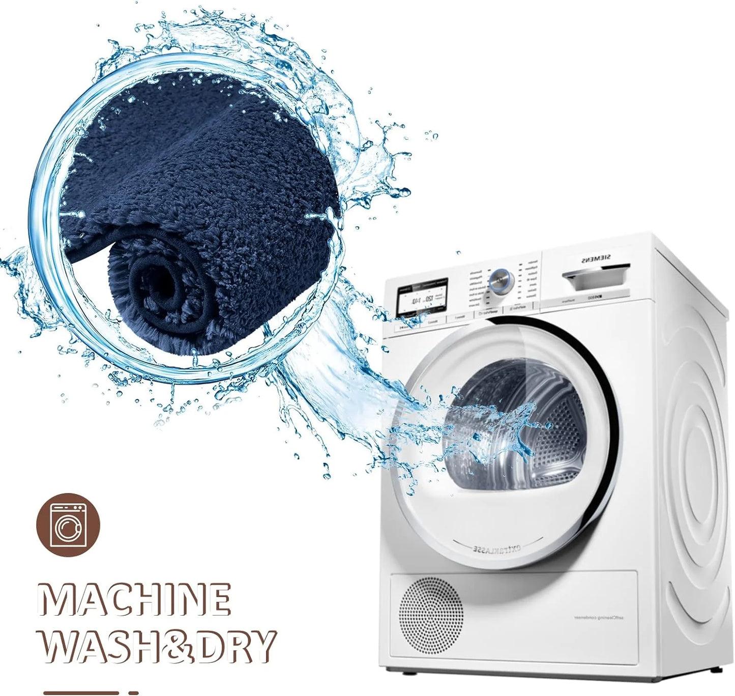 שטיח אמבטיה סופג מים ומונע החלקה