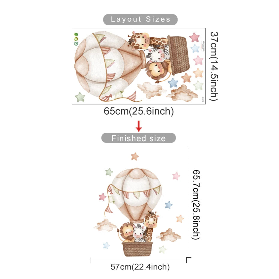 מדבקות קיר לחדרי ילדים