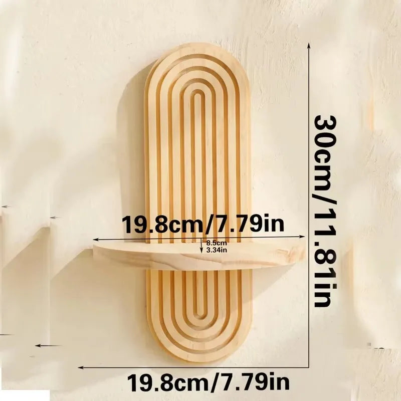 מדף קיר בעיצוב גיאומטרי מודרני