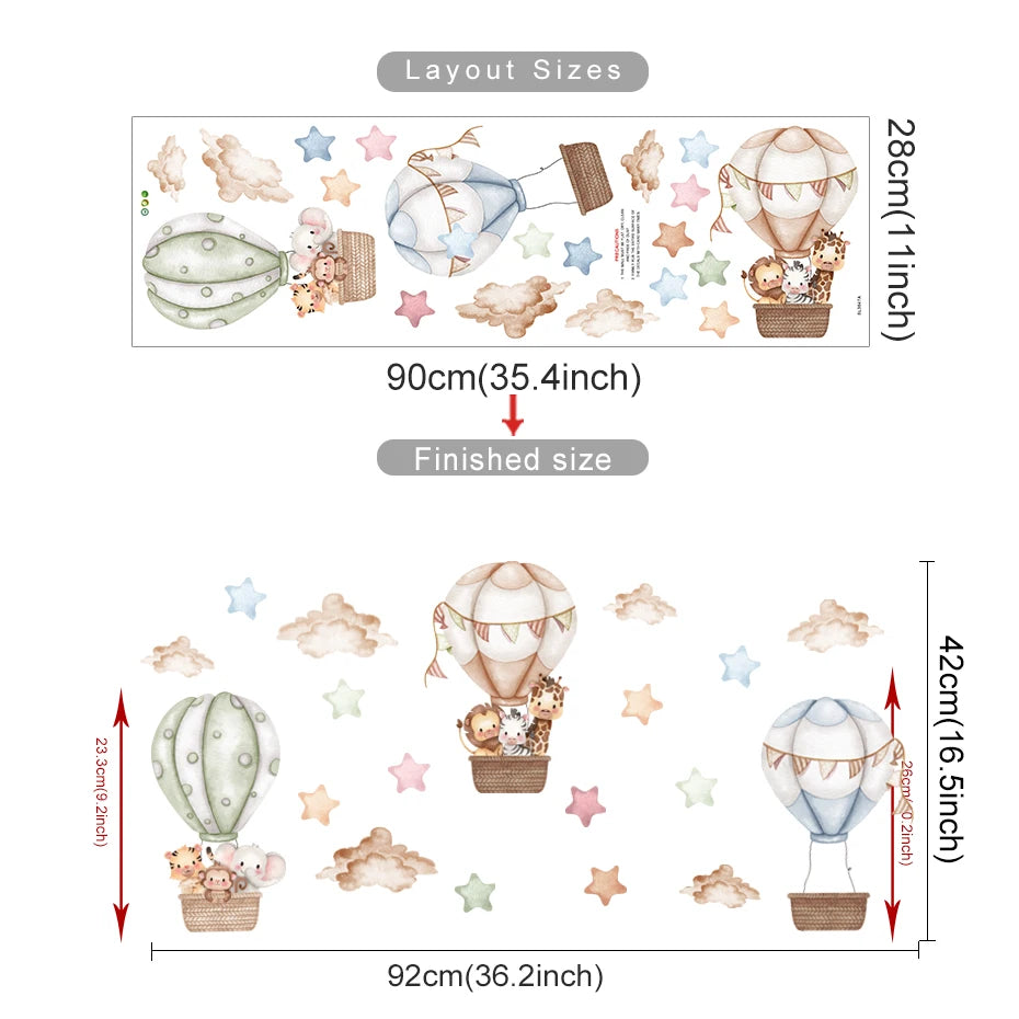 מדבקות קיר לחדרי ילדים