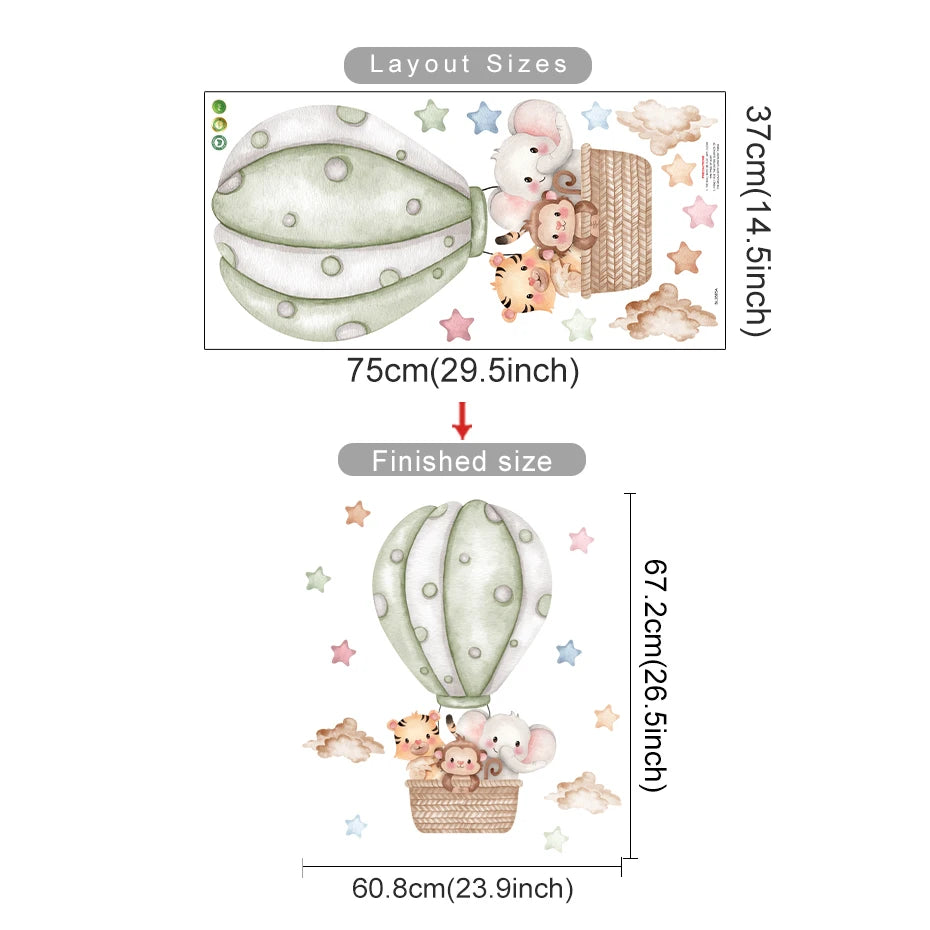 מדבקות קיר לחדרי ילדים